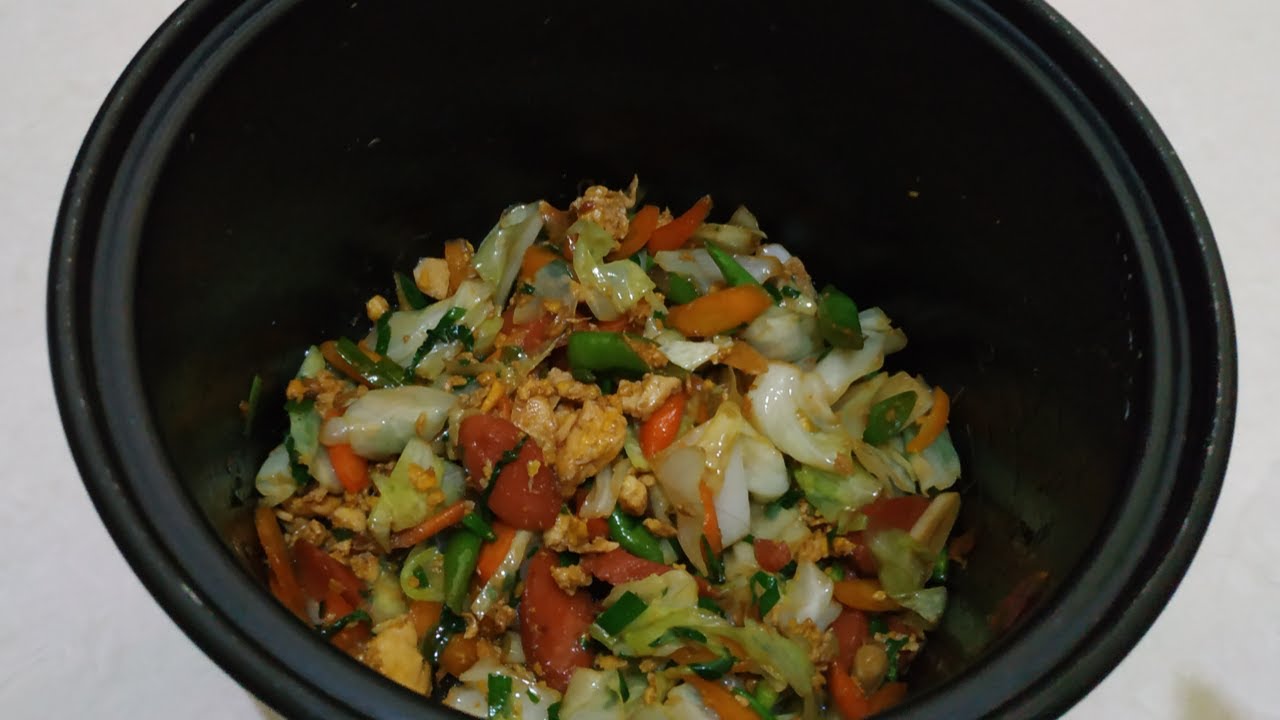 MASAK NASI GILA DARI BAHAN SAYUR SOP DI RICE COOKER
