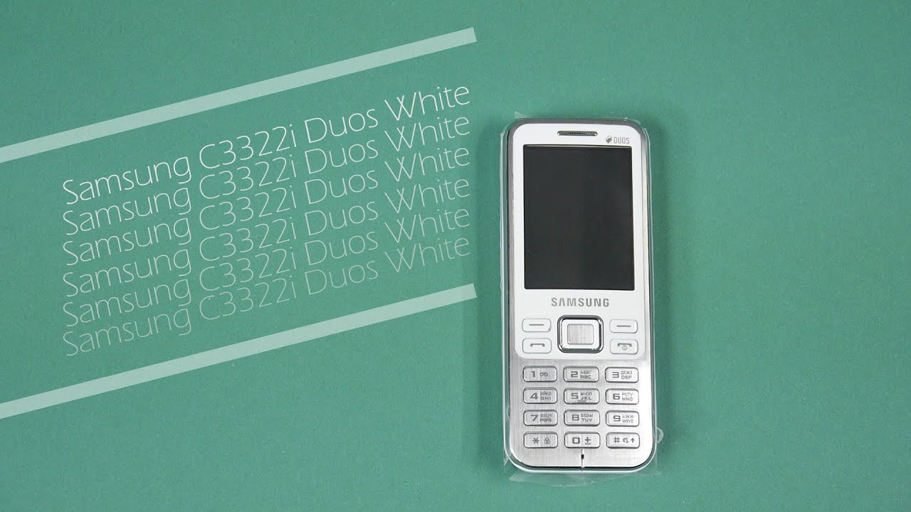 Распаковка Samsung C3322i Duos White