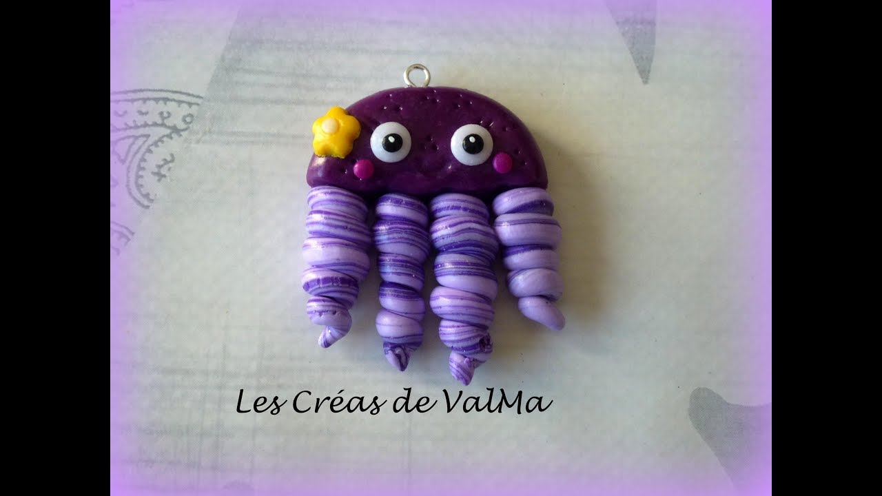 Tuto Fimo Pieuvre Mer / Polymer Clay Tutorial