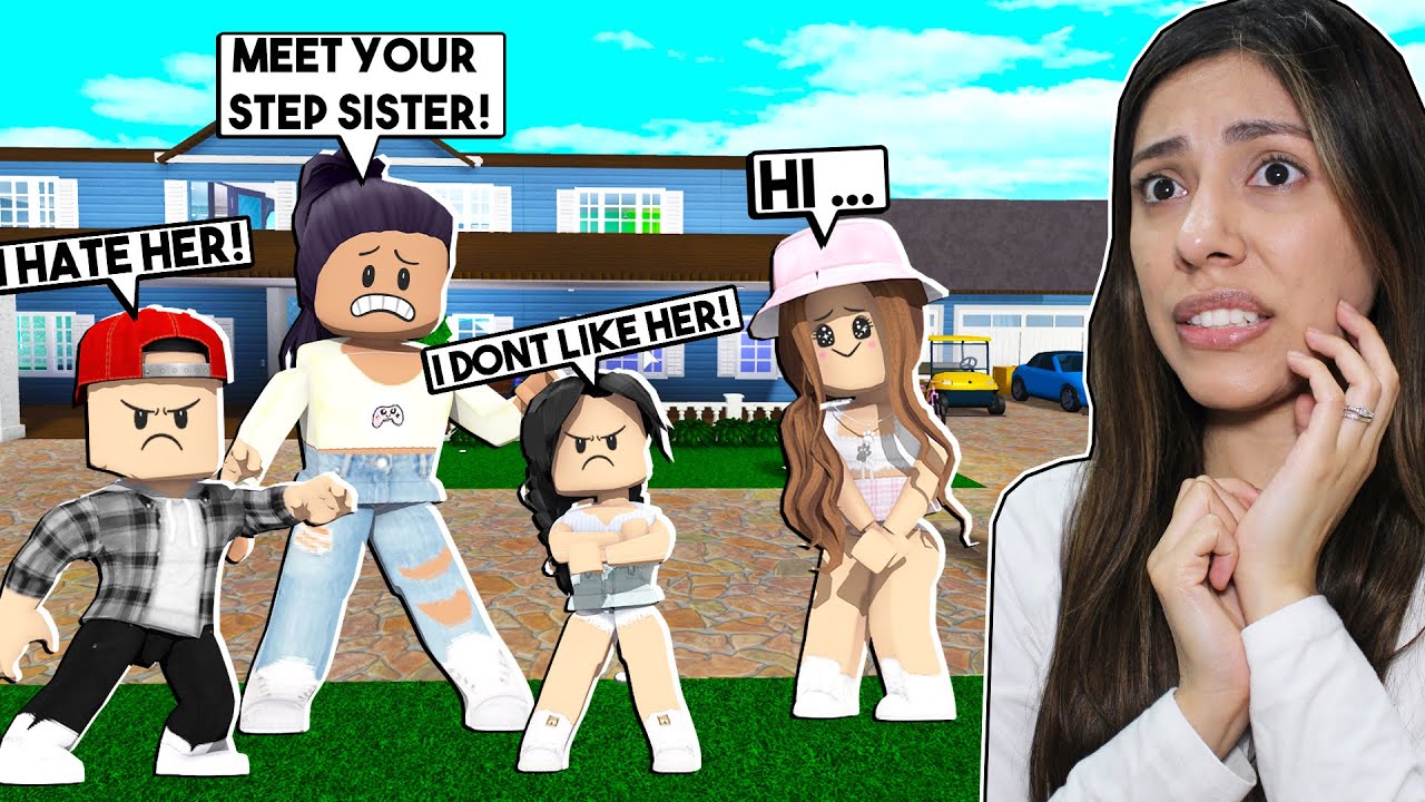 MY KID'S MEET Their STEP SISTER For THE FIRST TIME! (Roblox Bloxburg Roleplay)