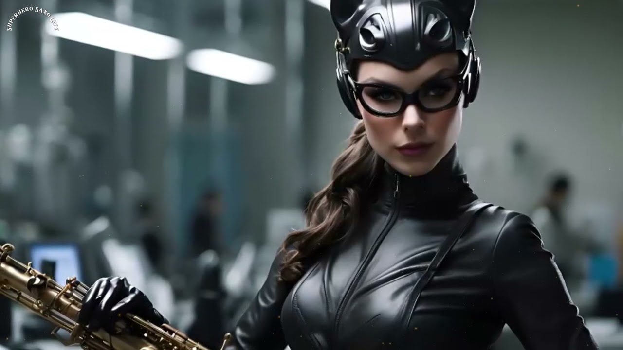 In Sax City 🎼 #CatWoman 🎷 | for Meditation and Unwinding 🌿- Take 1⌚5