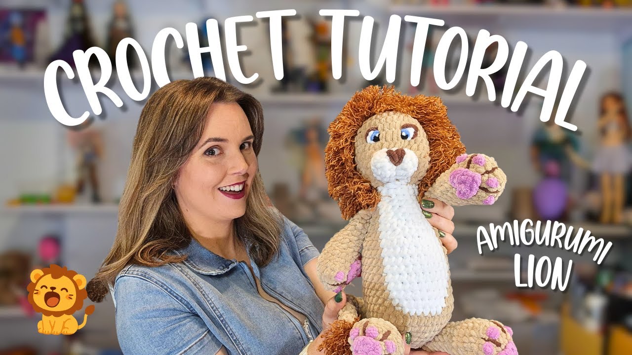 Crochet Lion Tutorial - Free Amigurumi Lion Pattern Part 1