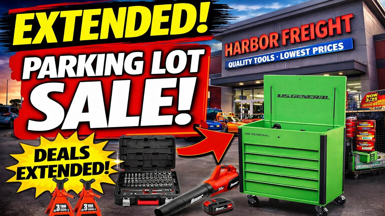 Harbor Freight EXTENDED Parking Lot Sale — Get These Deals Before They're GONE!