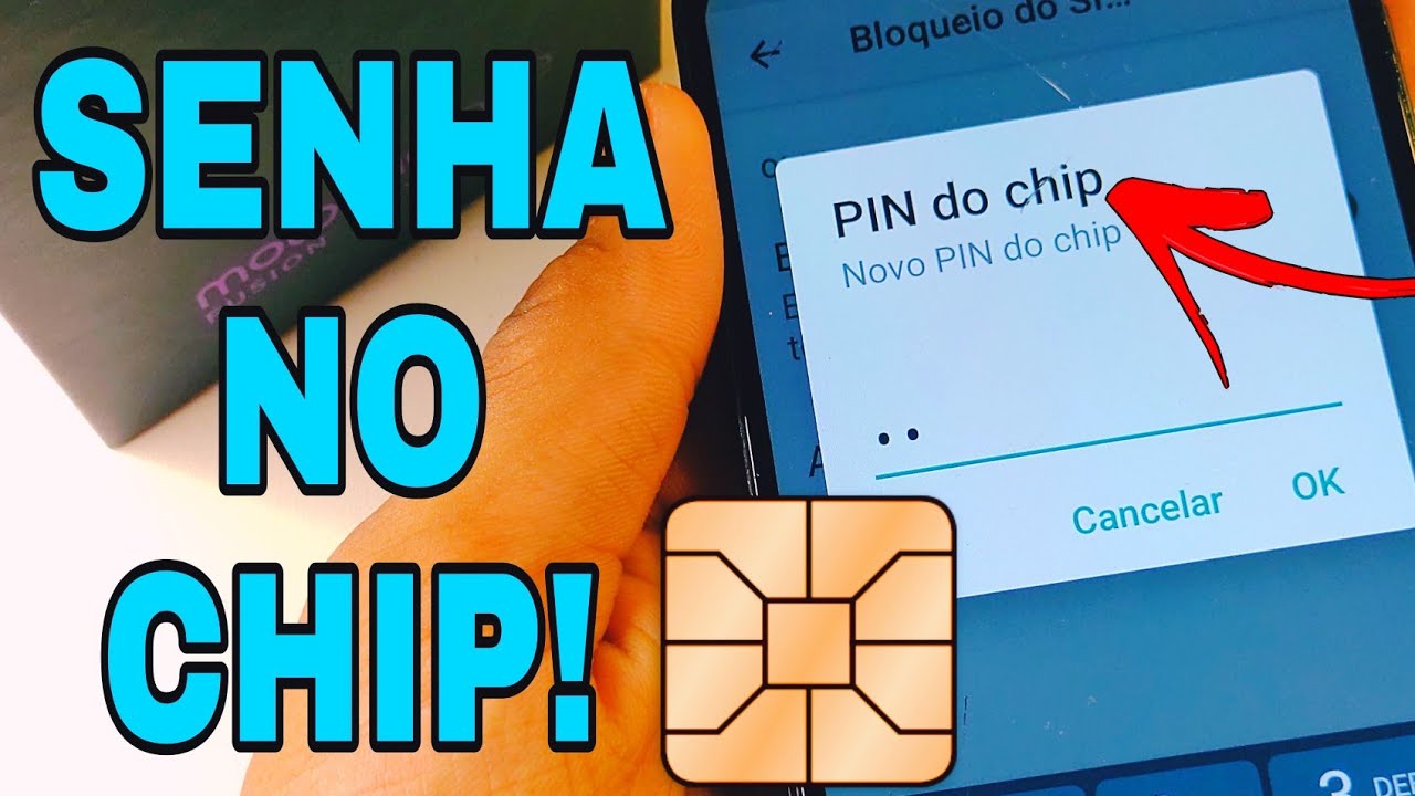 Como colocar SENHA no CHIP do celular - SENHA PIN