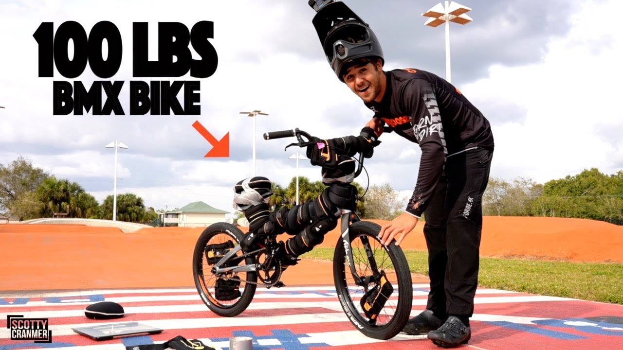 We Raced The Heaviest BMX Bike Around The BMX Track!