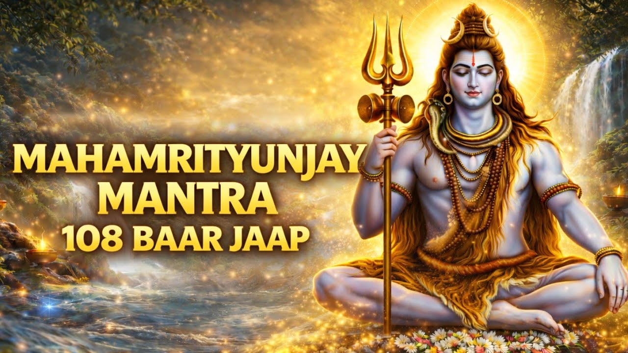 108 बार महामृत्युंजय मंत्र जाप | 108 Mahamrityunjay Mantra Chanting | Meditation & Healing