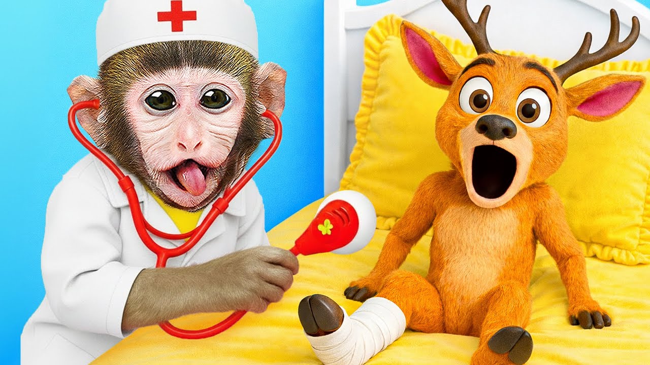 Mono MoMo Ayuda a Pap&aacute; Noel y Juega con el Mono Bebe en Navidad 🐒🎅🎄🎁 | MONO MOMO ESP