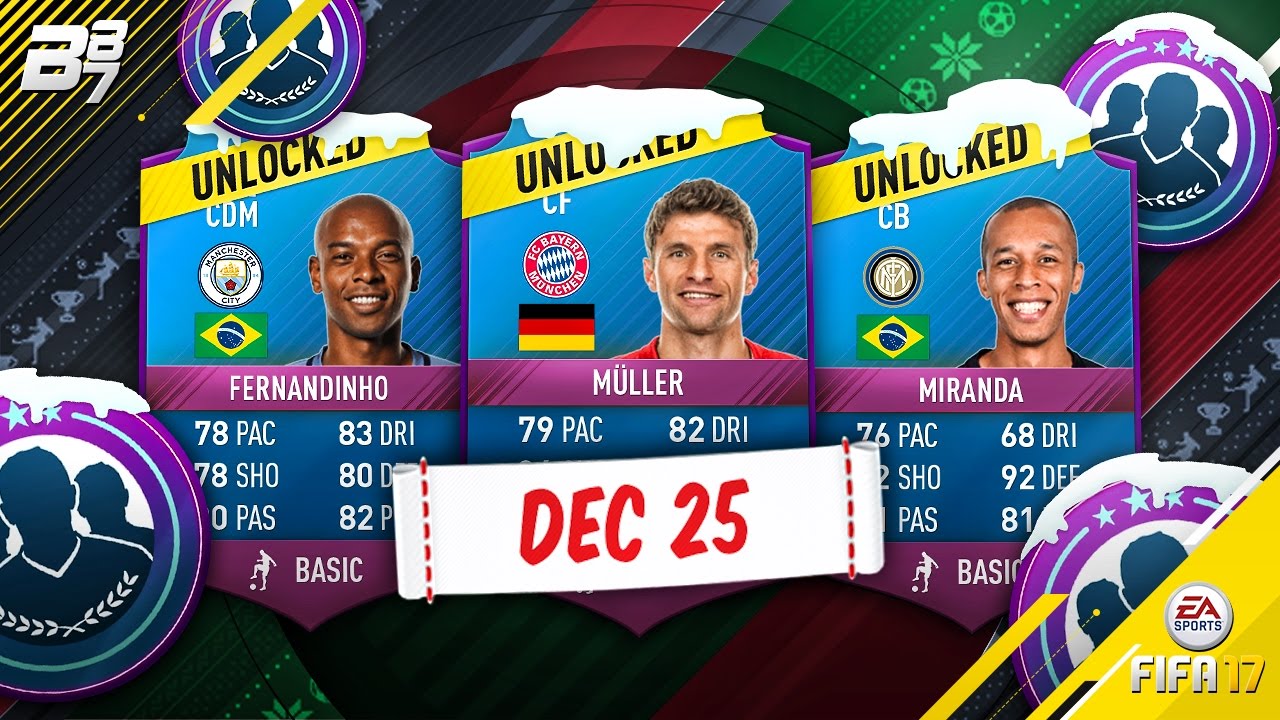FUTMAS SQUAD BUILDER CHALLENGES! MULLER FERNANDINHO AND MIRANDA UNLOCKS! | FIFA 17