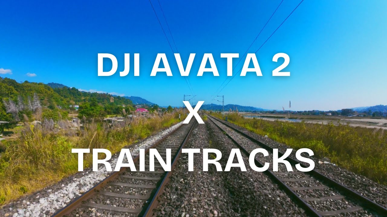 DJI AVATA 2 TRAIN TRACKS | SPORTS MODE #4k