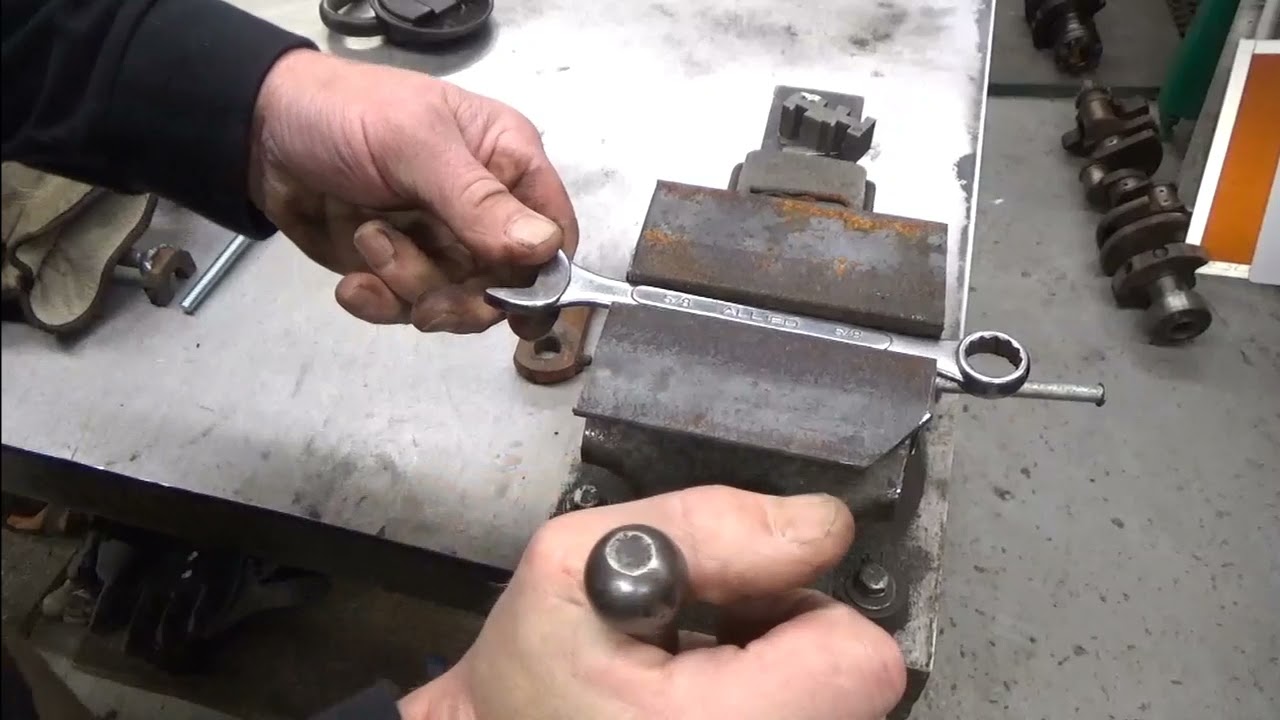 DIY Chevy small block oil pump pick up install tool.