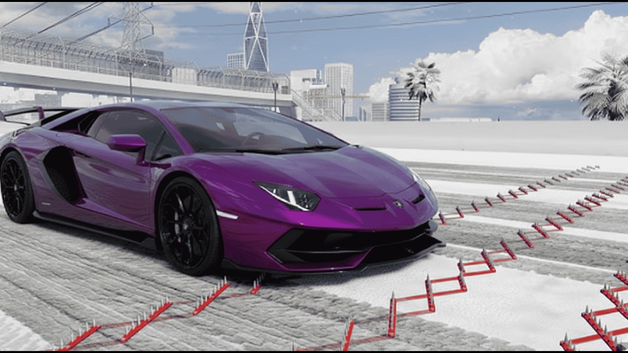 Insane Spike Strip Pileup Car Crashes -Beam NG Drive I KYX Beam ng