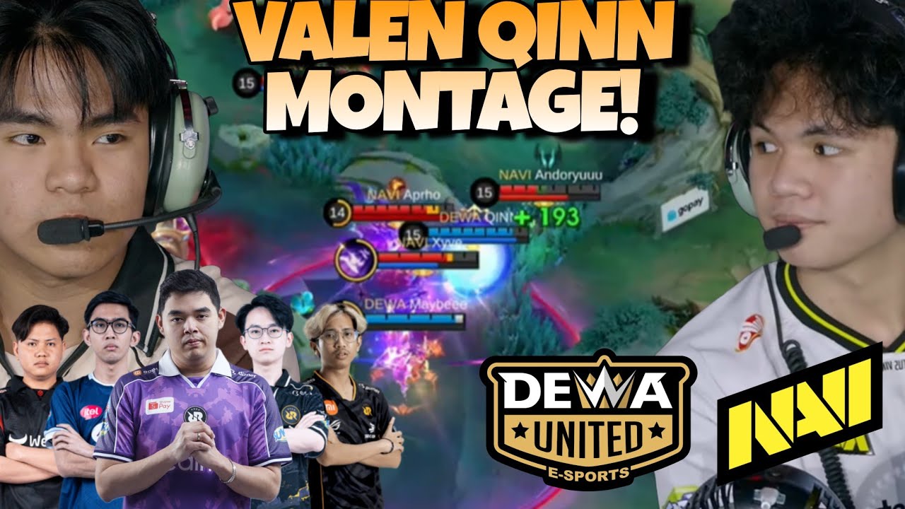 VALEN QINN UNDERATTED GINI COK !! MONTAGE TERUS VALENNYA WOI !! DEWA VS NAVI MATCH 1 - MPL S17