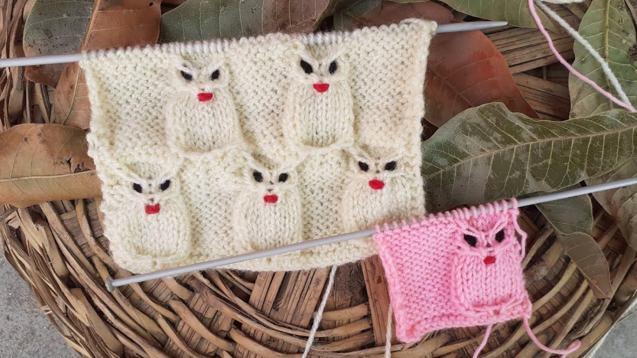 Owl Sweater 🦉 Design for Kids || Teddy Bear Knitting Design for Baby