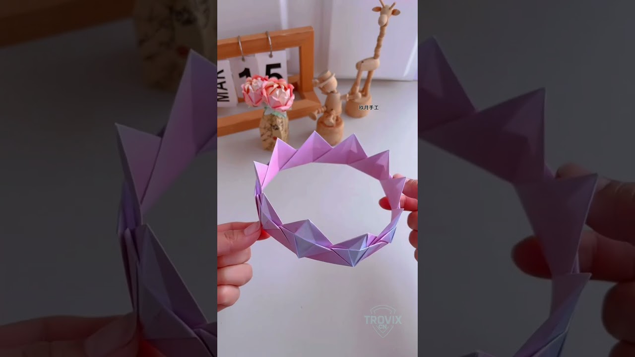 👑 DIY Paper Crown for Princess ✨ | Easy Origami Tiara Craft 👸 | Birthday Decoration Idea 🎉