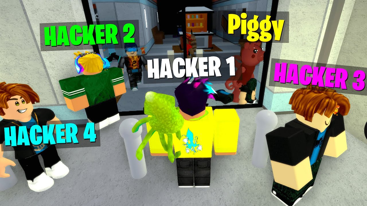 I joined a HACKERS ONLY Piggy Server.. (Roblox)
