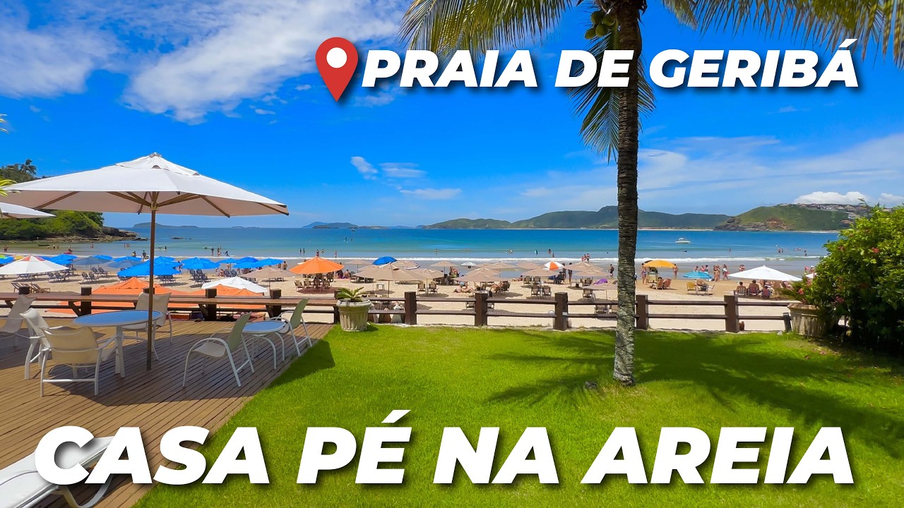 CASA PÉ NA AREIA EM GERIBÁ, BÚZIOS! 🏖️ Condomínio dos famosos, localização de cinema!
