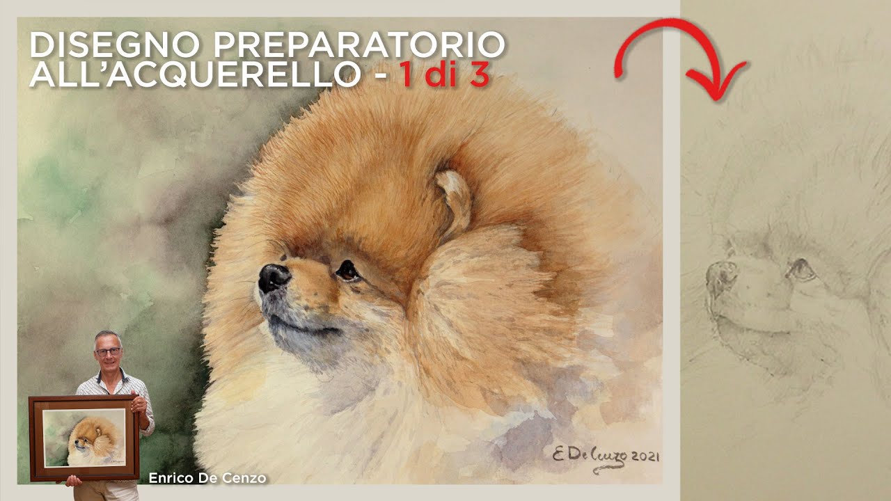 Come fare il disegno preparatorio all'acquerello PARTE 01 | Enrico De Cenzo