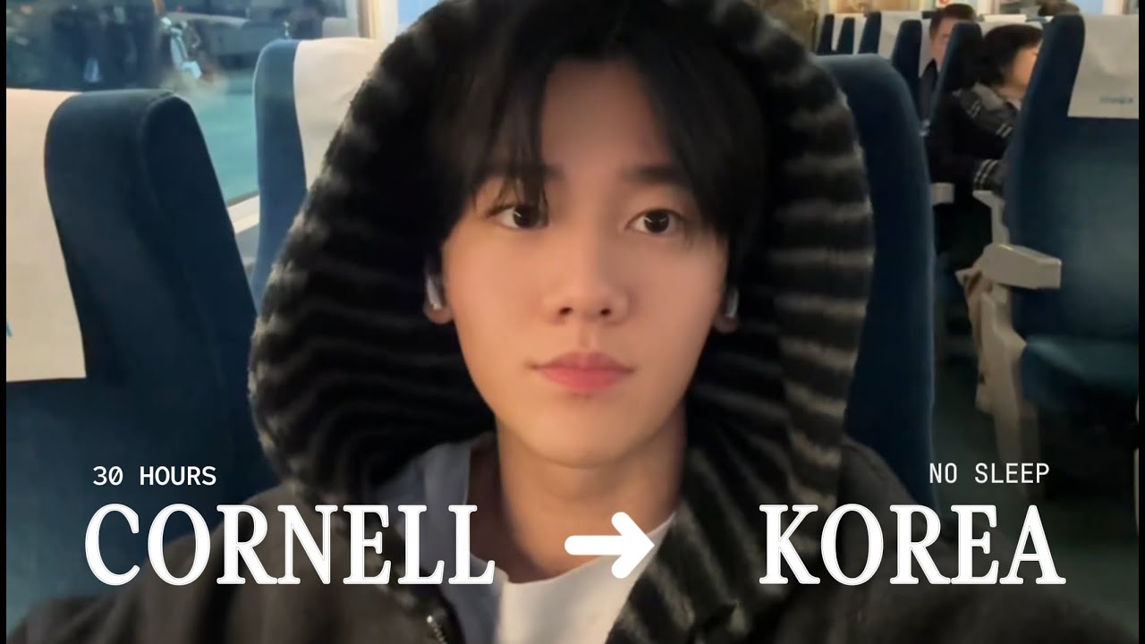 [eng/kor] 코넬에서 한국까지 30시간 | 무수면 귀국 브이로그 | Cornell to Korea: 30 Hours, No Sleep