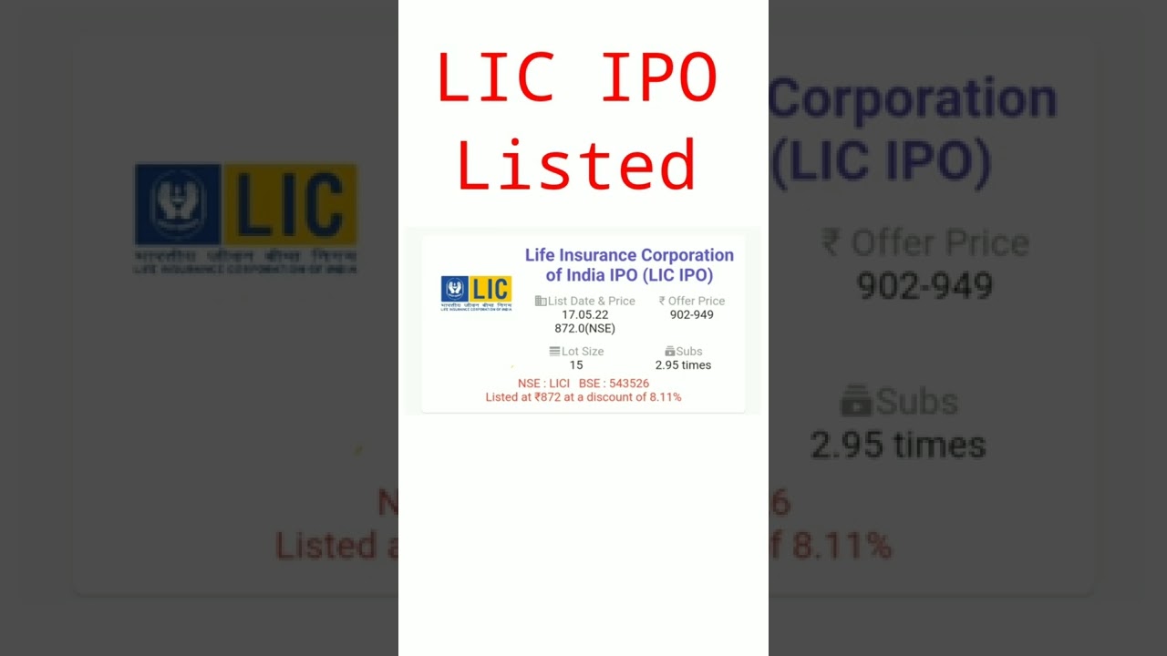 lic ipo listed | lic ipo listing | lic ipo listed #licipo #ipo #lic #sentechtube
