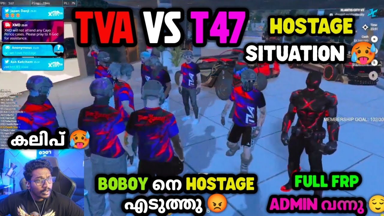 TVA VS T47🥵BOBOY നെ HOSTAGE എടുത്തു 😡FULL FRP ADMIN വന്നു 😌VASU ANNAN വന്നു💥