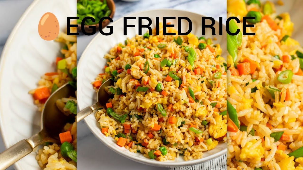 🥚EGG FRIED RICE, without any souce, viral famous easy recipe