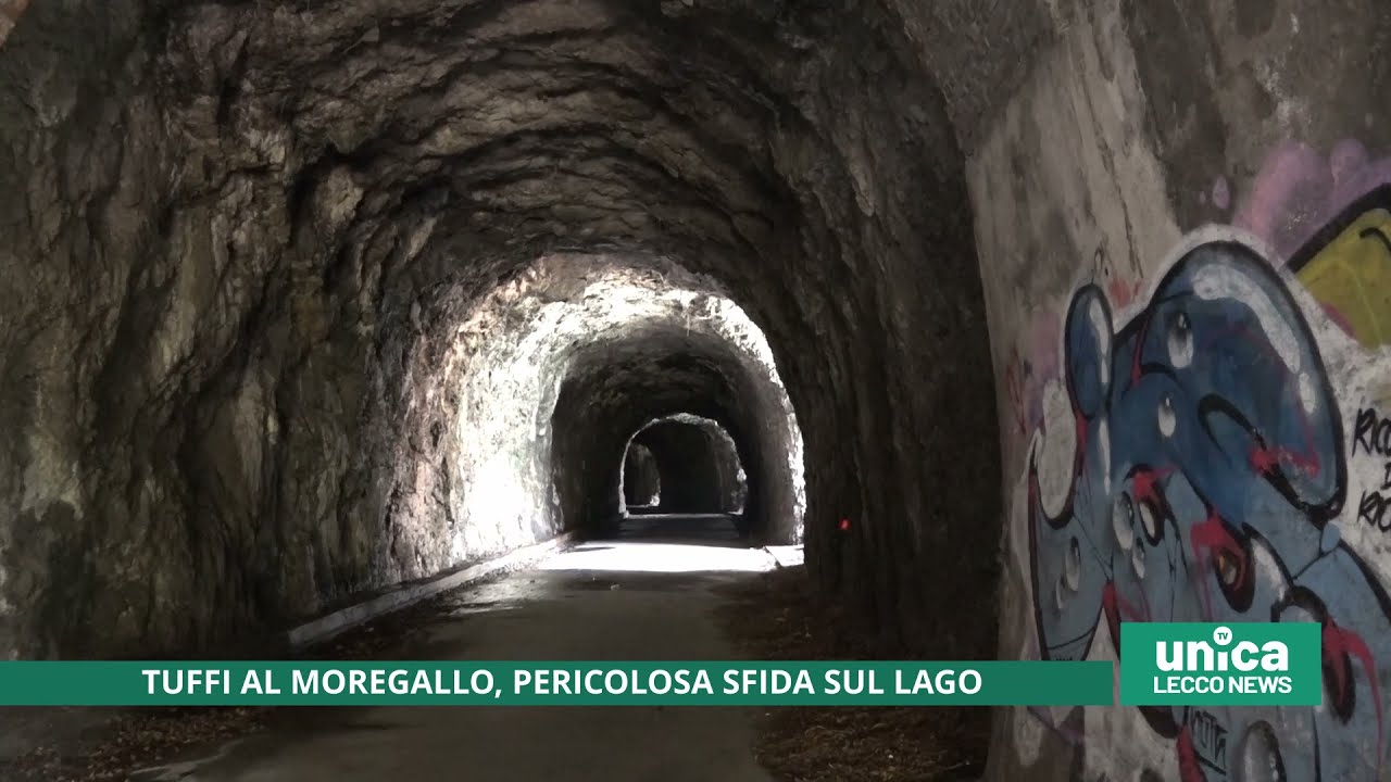 Tuffi al Moregallo, pericolosa sfida sul lago