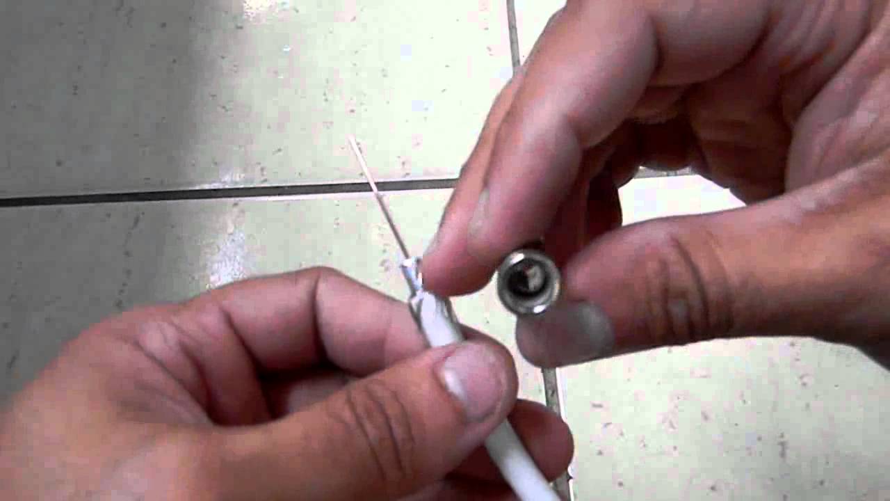 Crimpando Cabo RG6 Sem Alicate