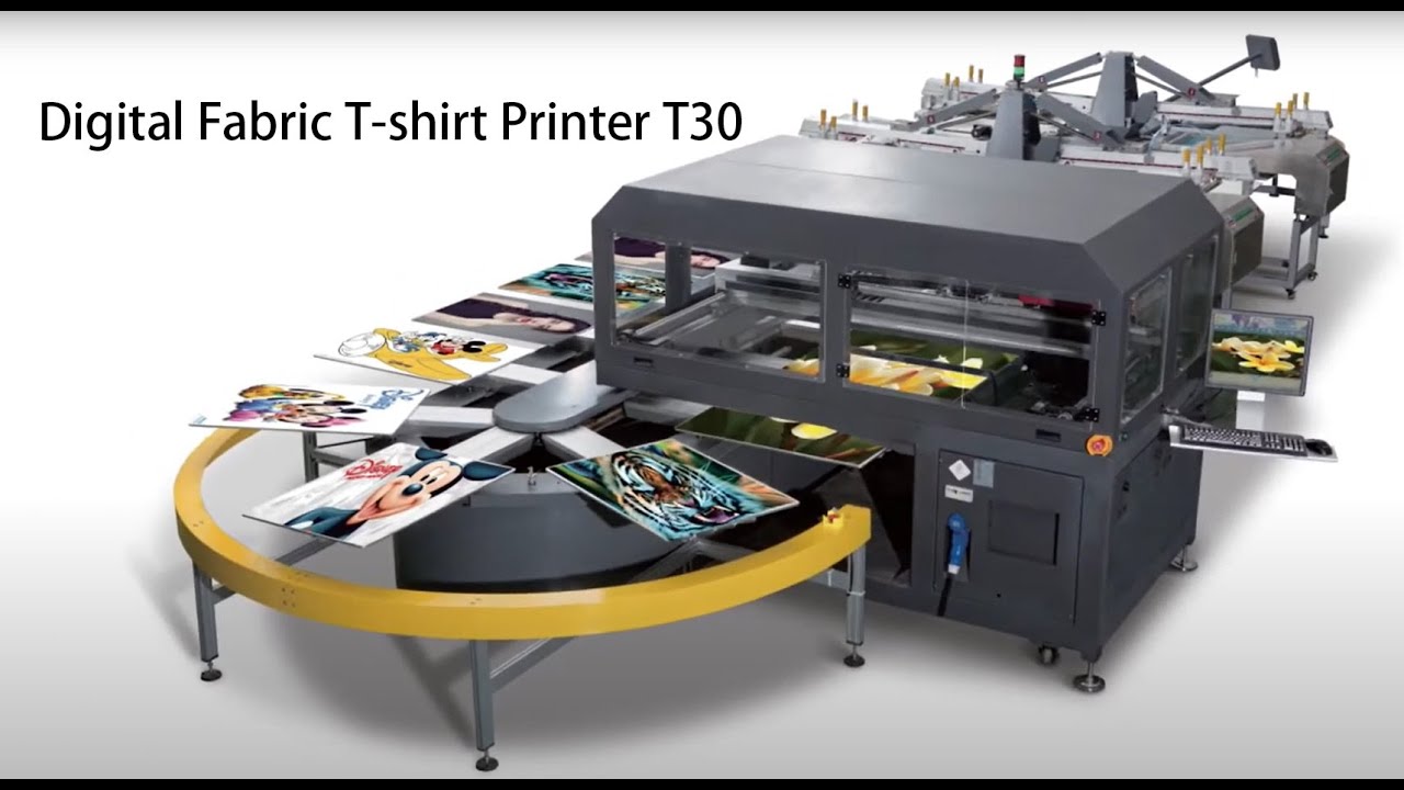 Flora Oval Digital Fabric T-shirt Printing Machine T30