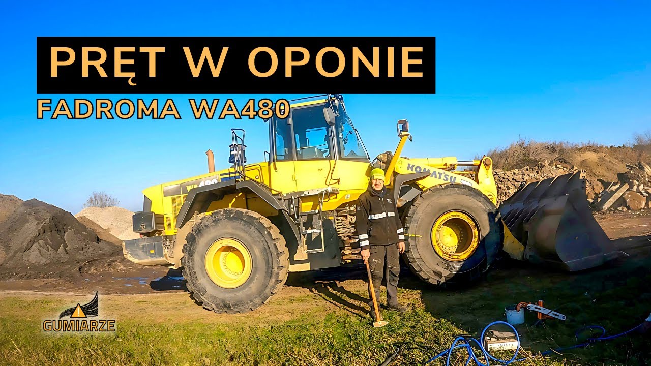 Ekspresowa naprawa opony w Fadromie WA480  | Gumiarze, odcinek 62