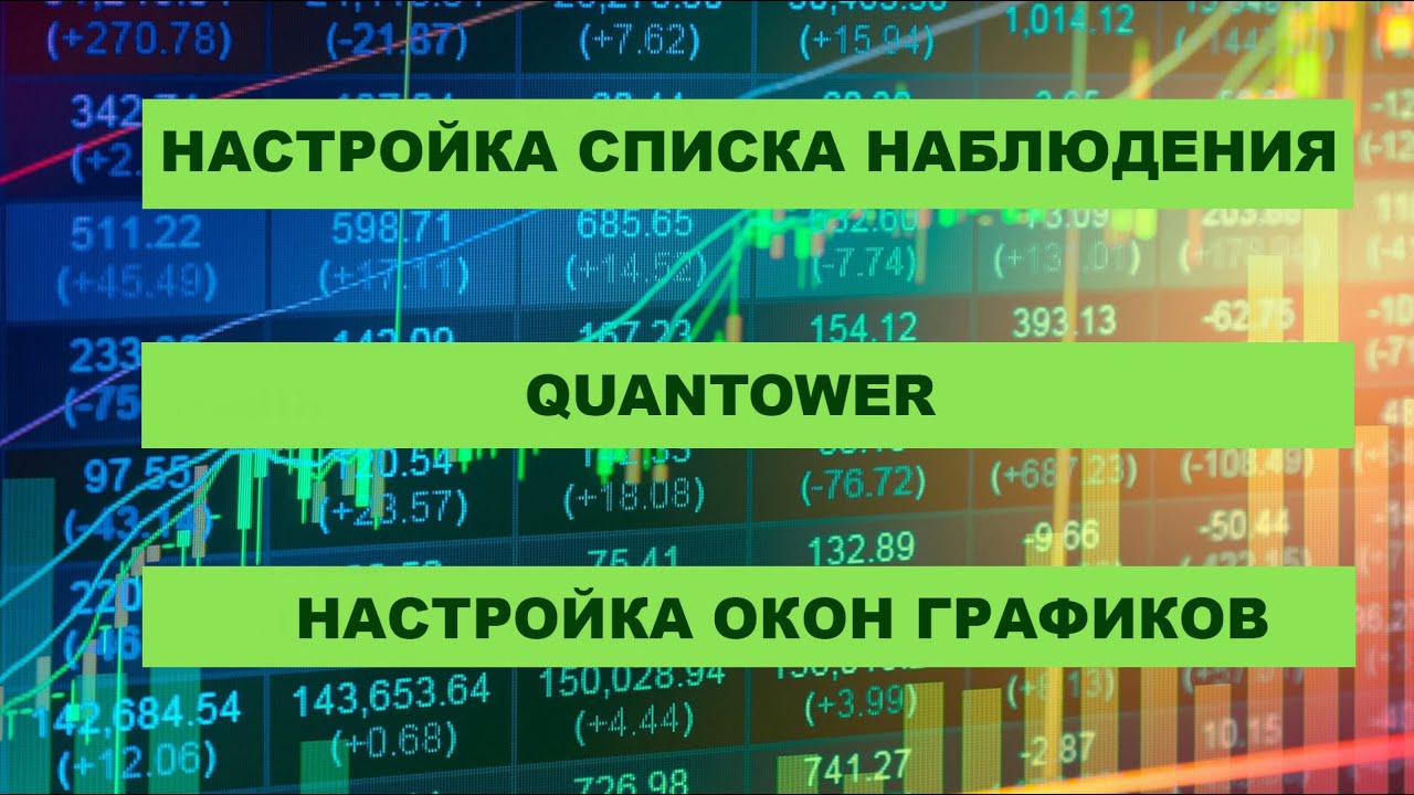 QUANTOWER. ЧАСТЬ 2. Настройка окон рабочего пространства.
