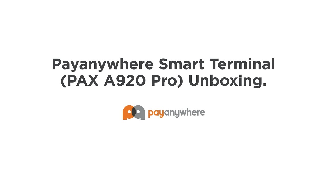 Payanywhere Smart Terminal unboxing video