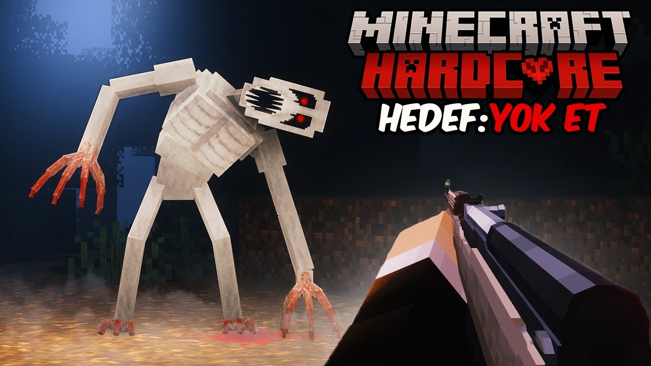 Hardcore Minecraft'ta KORKUNÇ YARATIKLA Hayatta Kalmaya Çalıştım