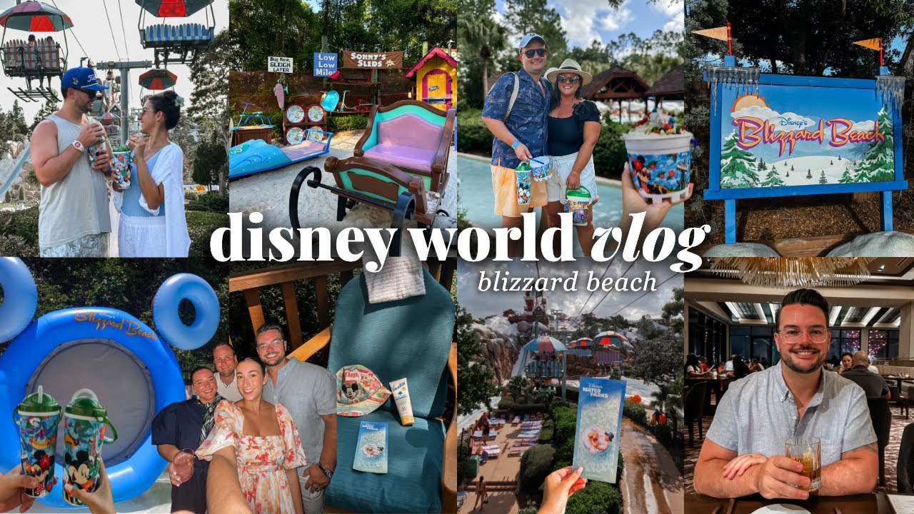 DISNEY WORLD VLOG! Blizzard Beach, patio rental, water rides, Topolino's Terrace dinner & more!