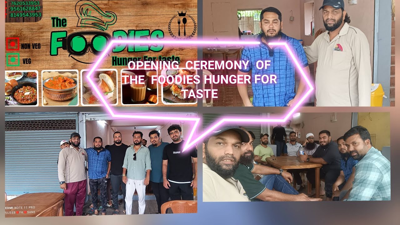 OPENING CEREMONY OF THE FOODIES HUNGER FOR TASTE BY SUBHAN IQBAL HALDE MASHA ALLAH TABARAK ALLAH