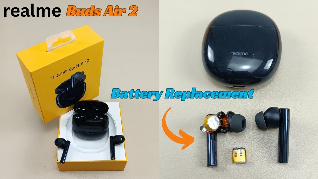 Замена аккумулятора наушников Realme Buds Air 2