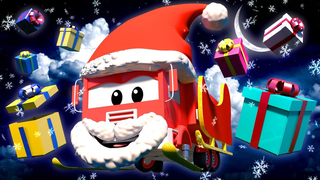 Car garage for kids -  Frank the Santa Claus - Tom's Paint Shop in Car City