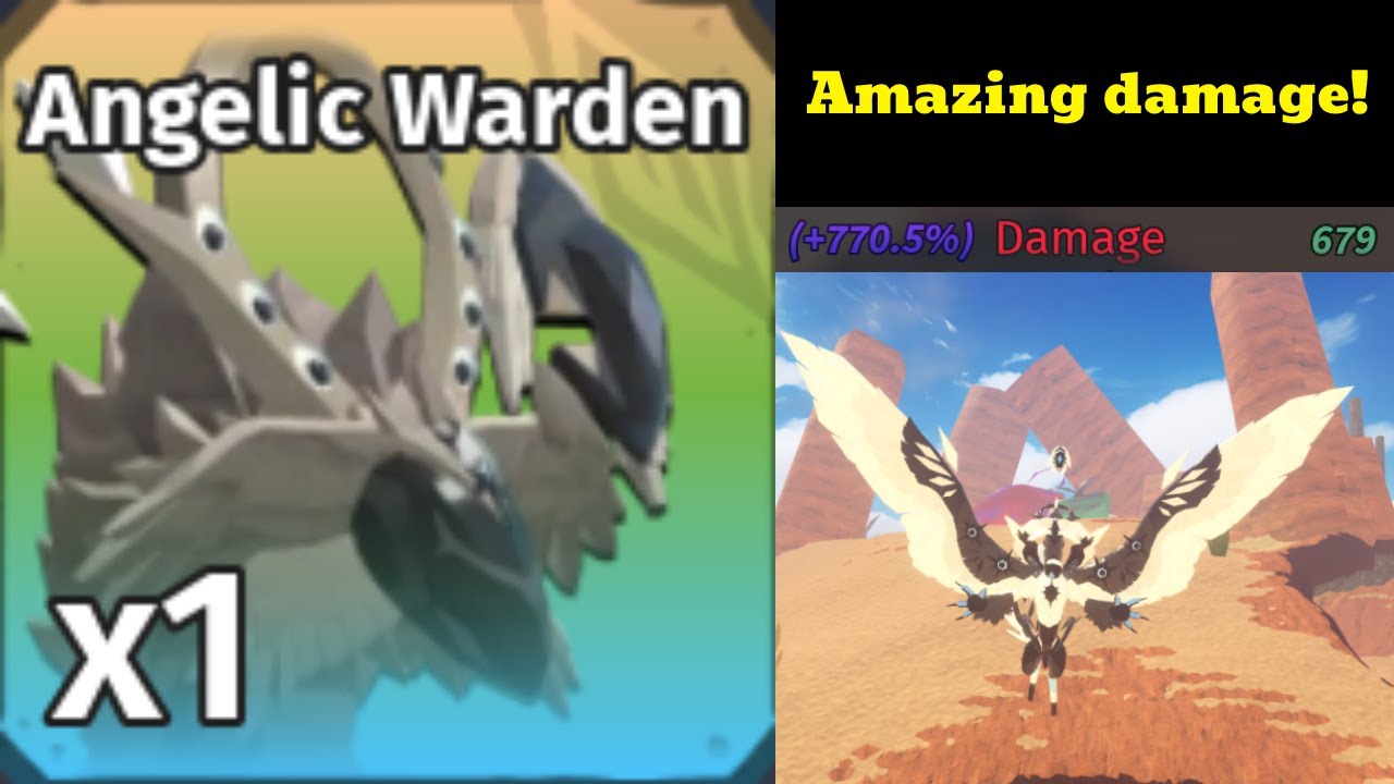 Kosing as the underrated Angelic Warden in Roblox Creatures of Sonaria!