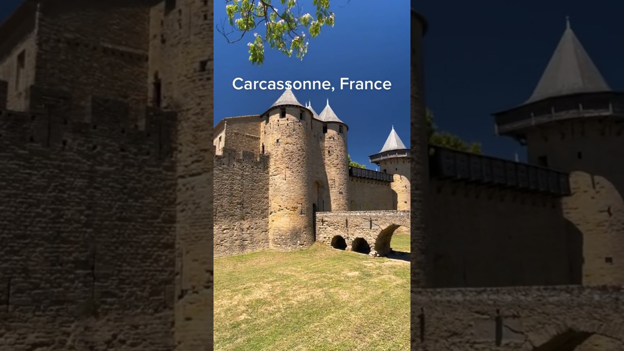 Medieval town Carcassonne in Southern France #carcassonne #medieval #france