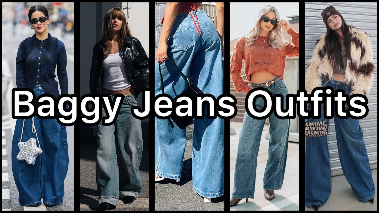 2026 Baggy Jeans Outfit Ideas for Women 👖🔥 | Trendy Denim Looks You Must Try ||#BaggyJeans#denim 