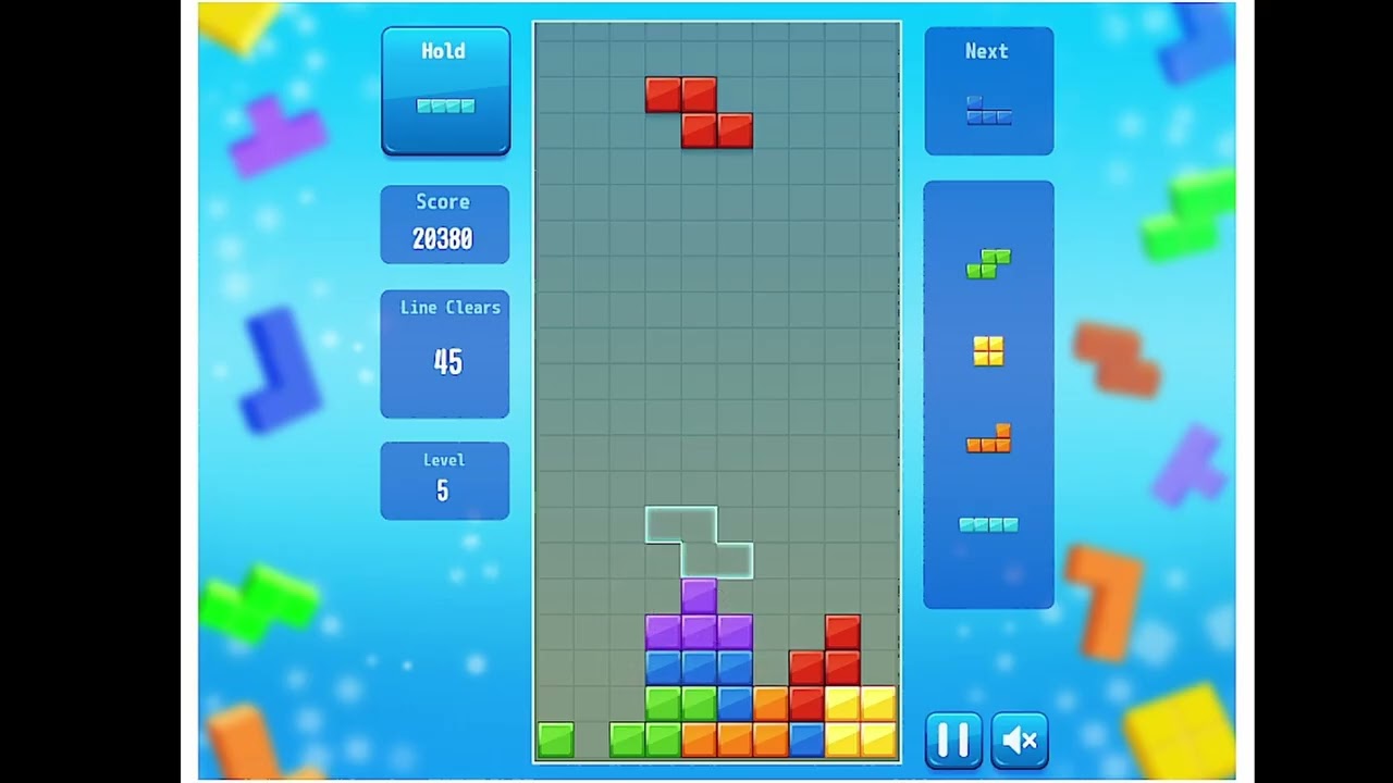 テトリス 無料ゲーム【Tetris HTML5】ダウンロード不要 #34