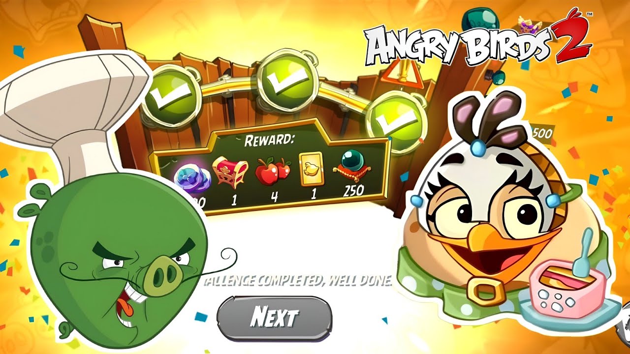 Angry Birds 2 Chuck's challenge Rooms (4-5-6) + King Pig Panic Rooms (3-4-5) - Angry Birds 2 