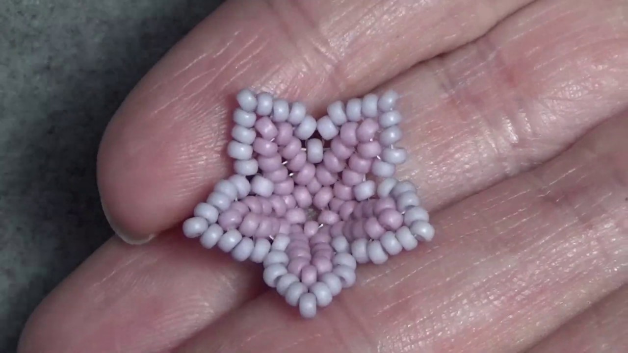 Tutorial: Beaded Bellflower#1  как сделать. Цветок колокольчик  из бисера.