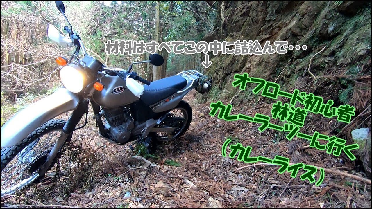 【SL230】林道を堪能しカレーラーツー（ライス）に行ってきた　走行編【軽装備】