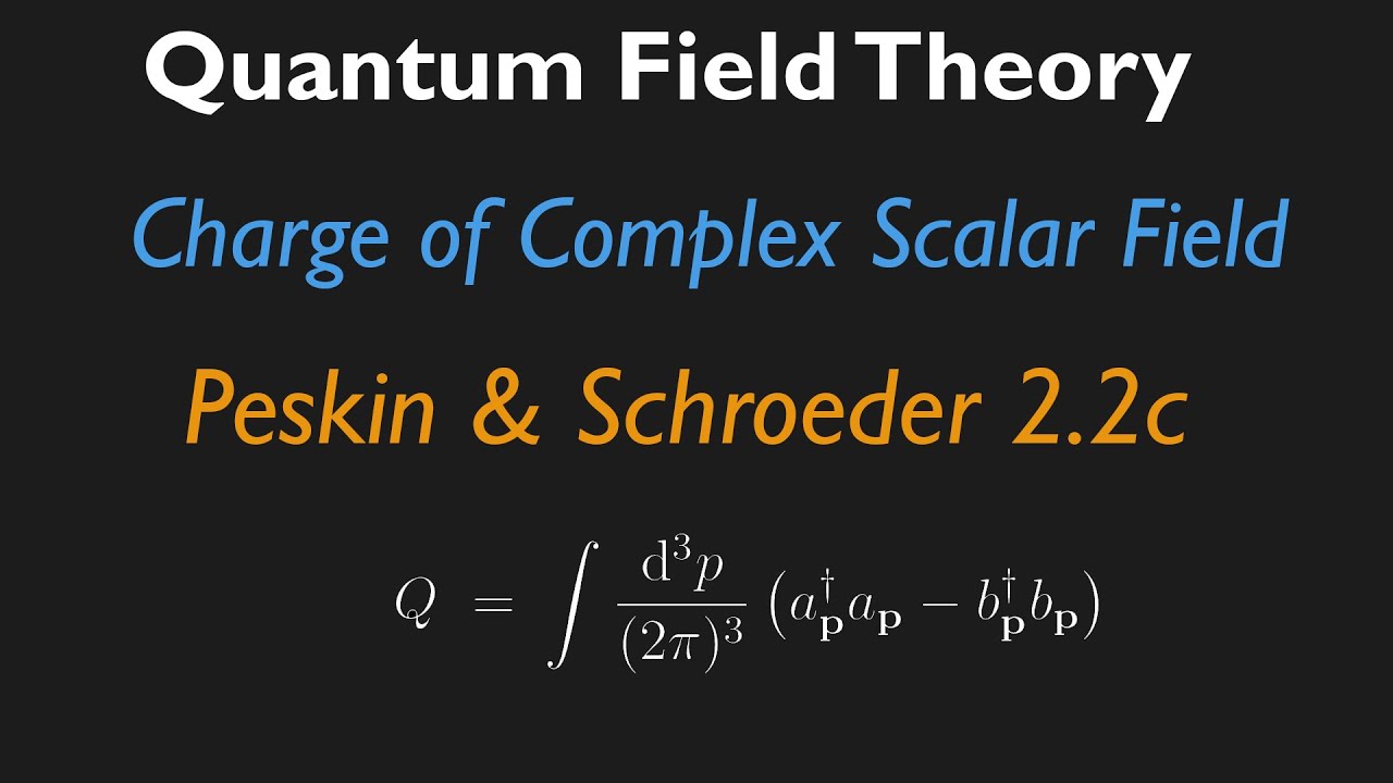 Peskin & Schroeder's 2.2c) Solution: Charge of the Complex Scalar (Klein-Gordon) Field