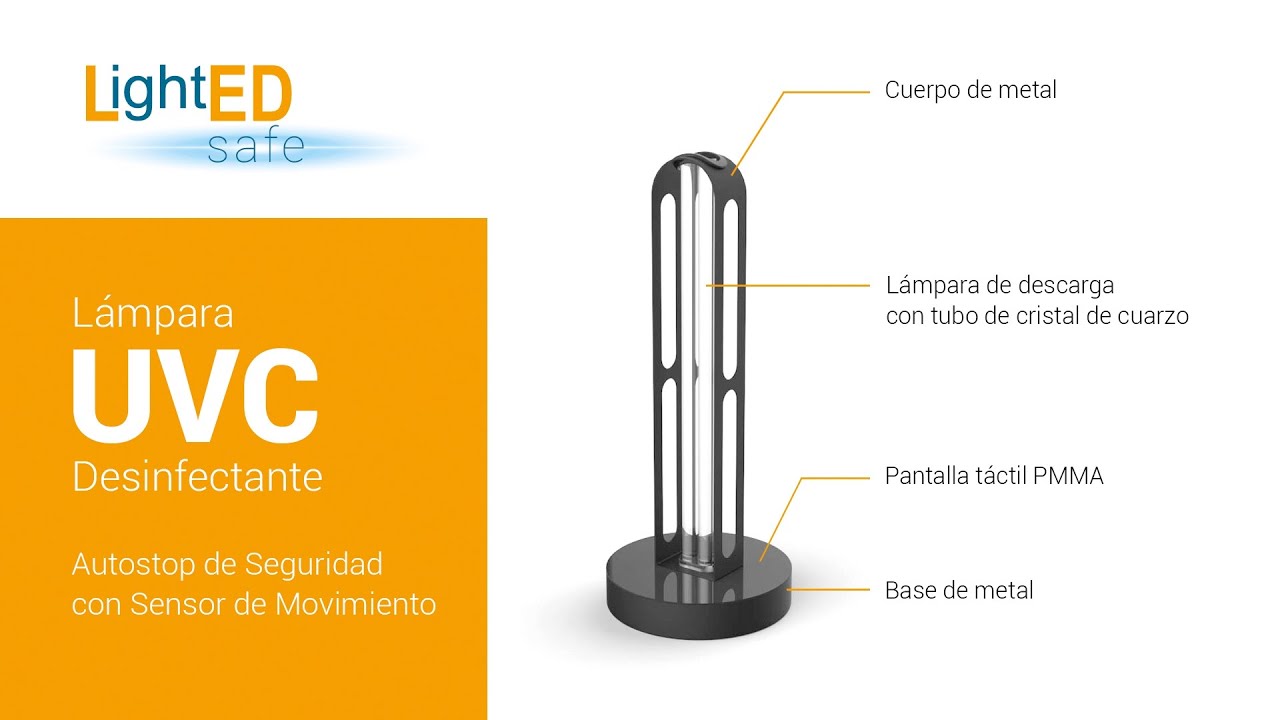 Lámpara UVC Desinfectante y Anti-Virus de LightED Safe