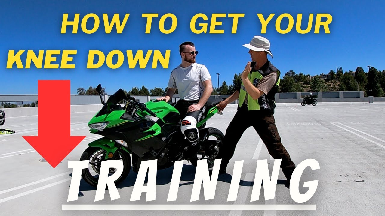 MOTORCYCLE TRAINING - HOW TO GET YOUR KNEE DOWN!
