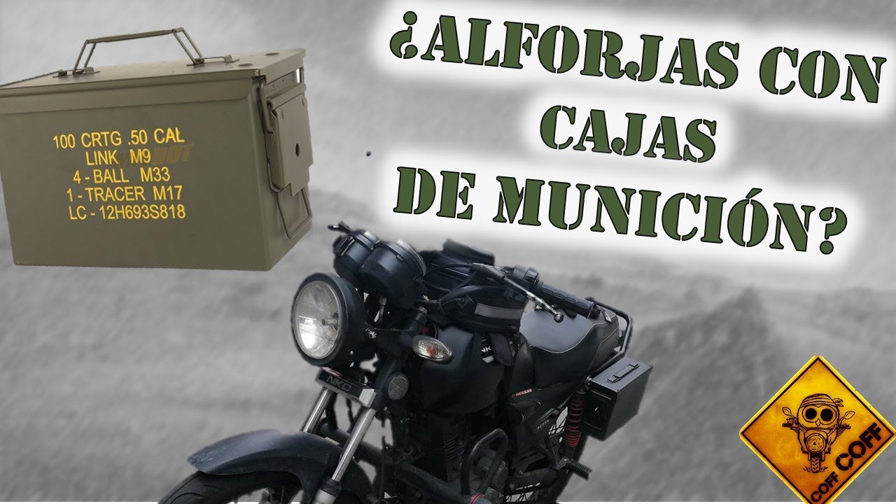 alforjas con caja de munición