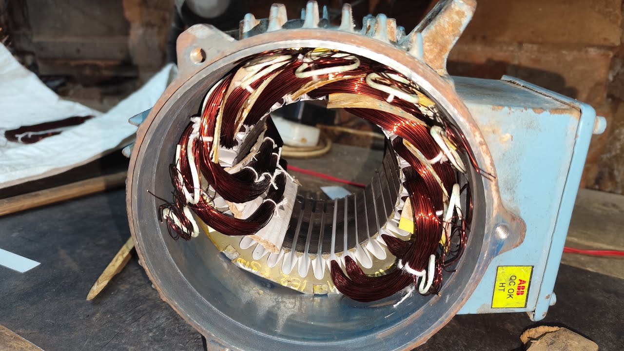 3.7 kw ABB 1440 RPM electric motor winding l how the alternators works l electric motor l motors l
