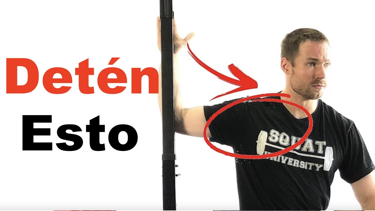 ¡Deja de estirar tus pectorales así!