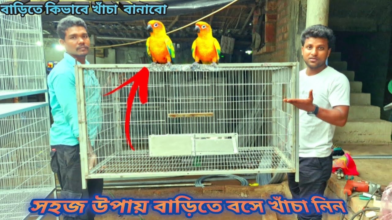Easy Process Of Making A Birds Cage At Home Step By Step  🇮🇳 Hindi সঠিক নিয়মে খাঁচা তৈরি করুন